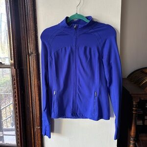 GapBody Fit Long Sleeve Cobalt Blue Zip Up